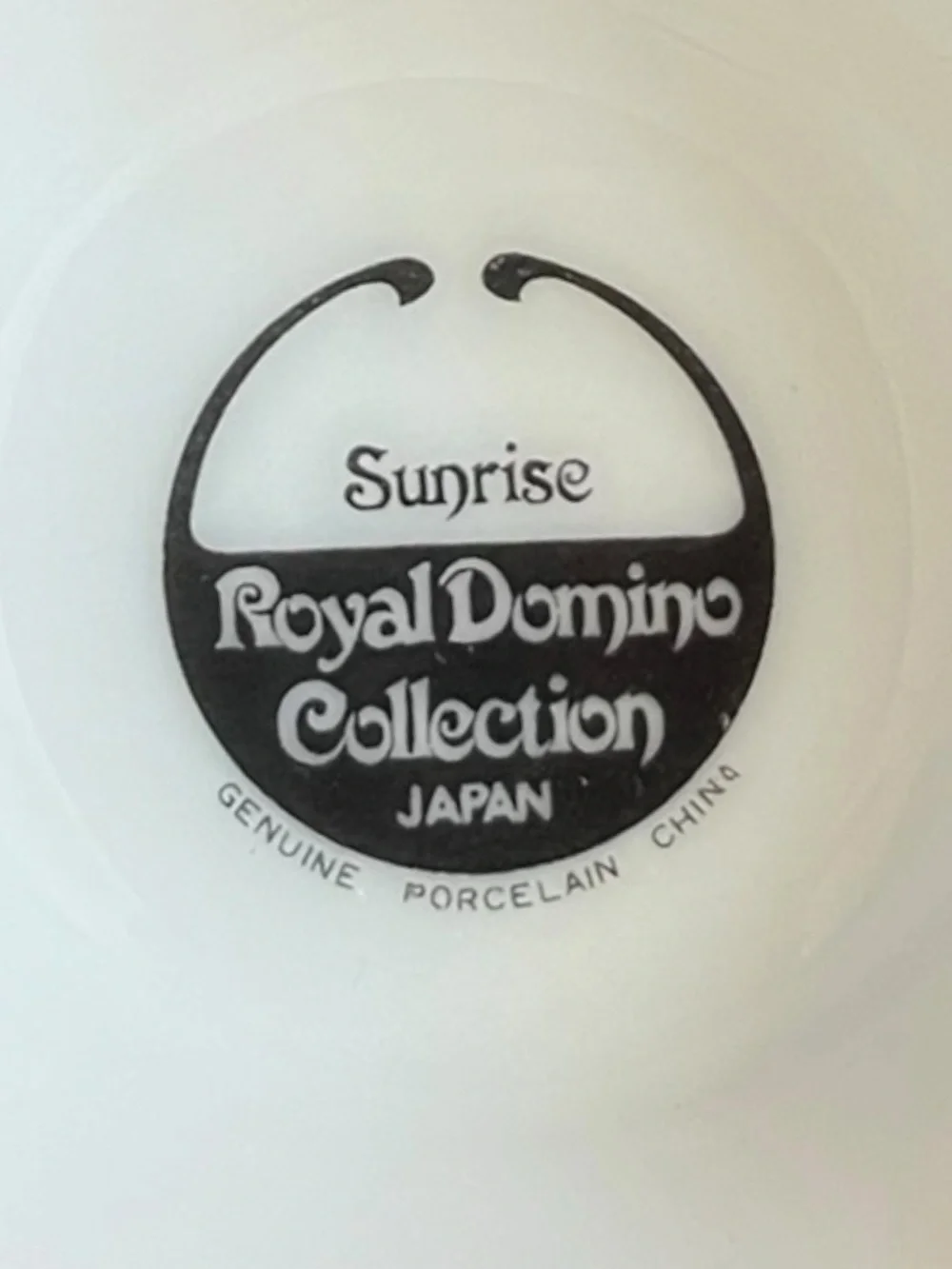 Yellow Flower Pedestal Mug Sunrise Royal Domino Collection Japan